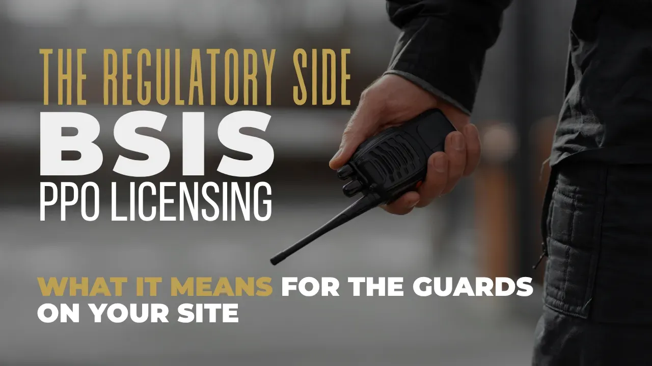 What do all security licencing like BSIS and PPO even means for a security guard